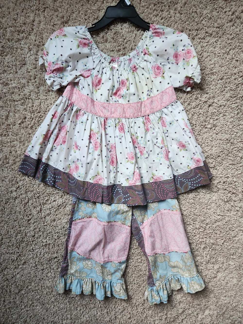 Matilda Jane Gypsy Blue Eva Fiona peasant top
